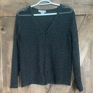 Chic Black Cardigan Sweater